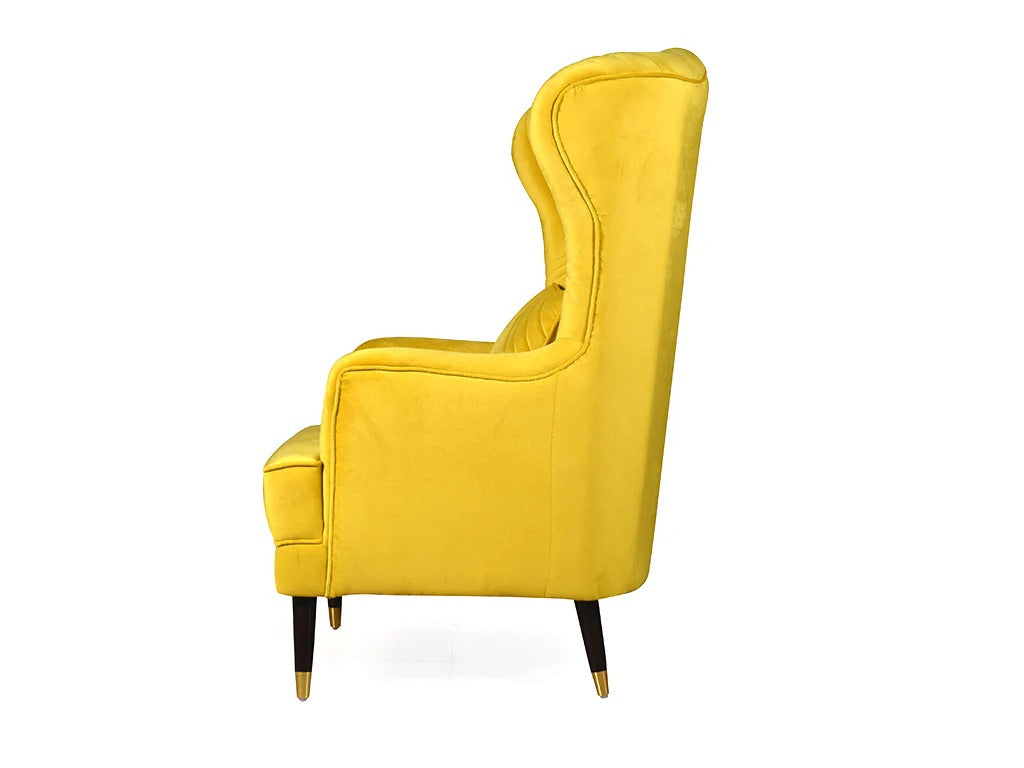 Sunflare Velvet Wing Chair