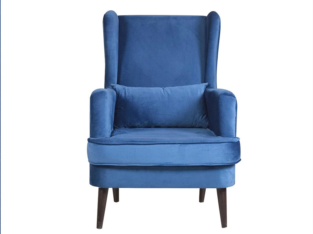 Velvet Aura Wing Chair