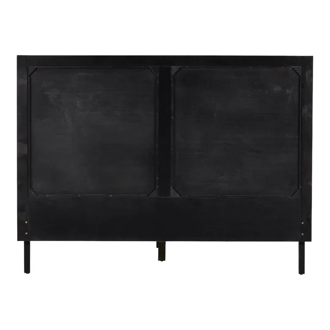Rattan Queen Platform Bed Frame