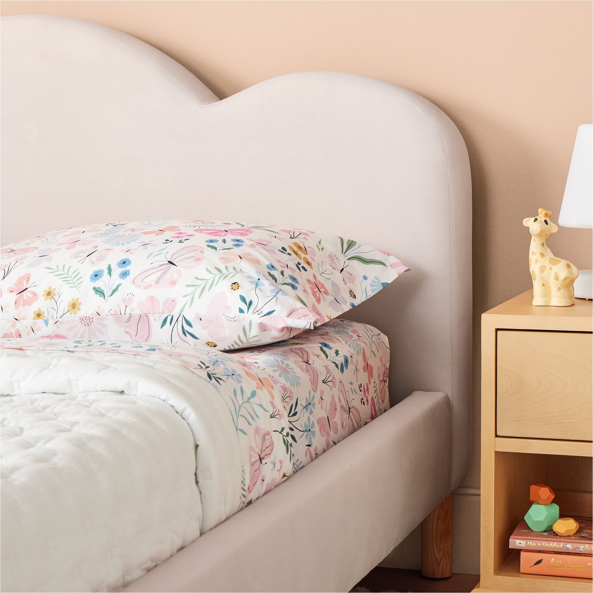 BerryCub Kids Upholstered Single Bed