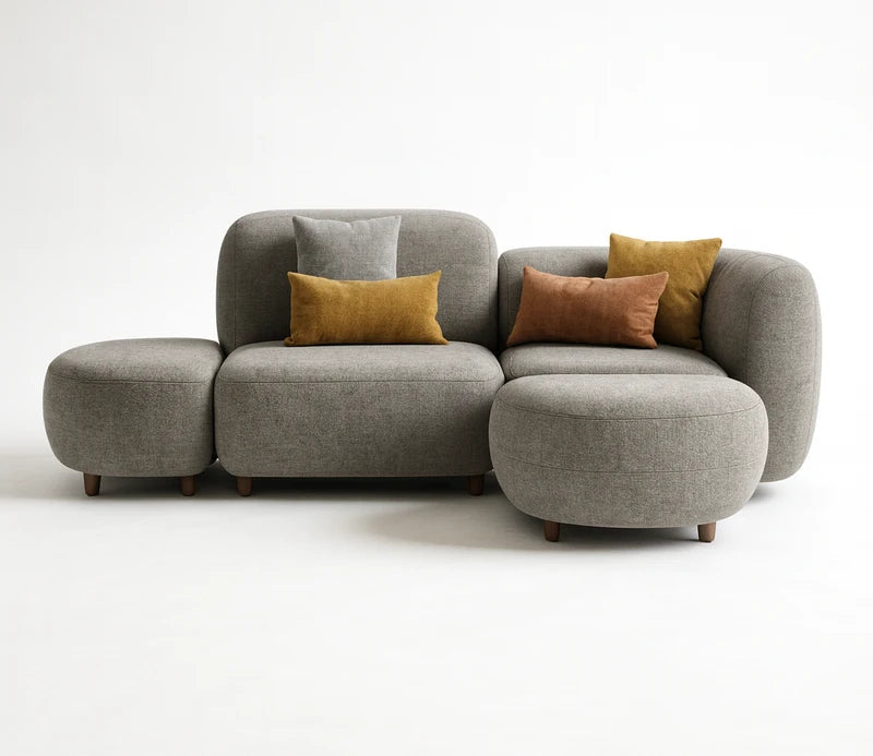 Pebble Haven L-Shaped Lounger Sofa