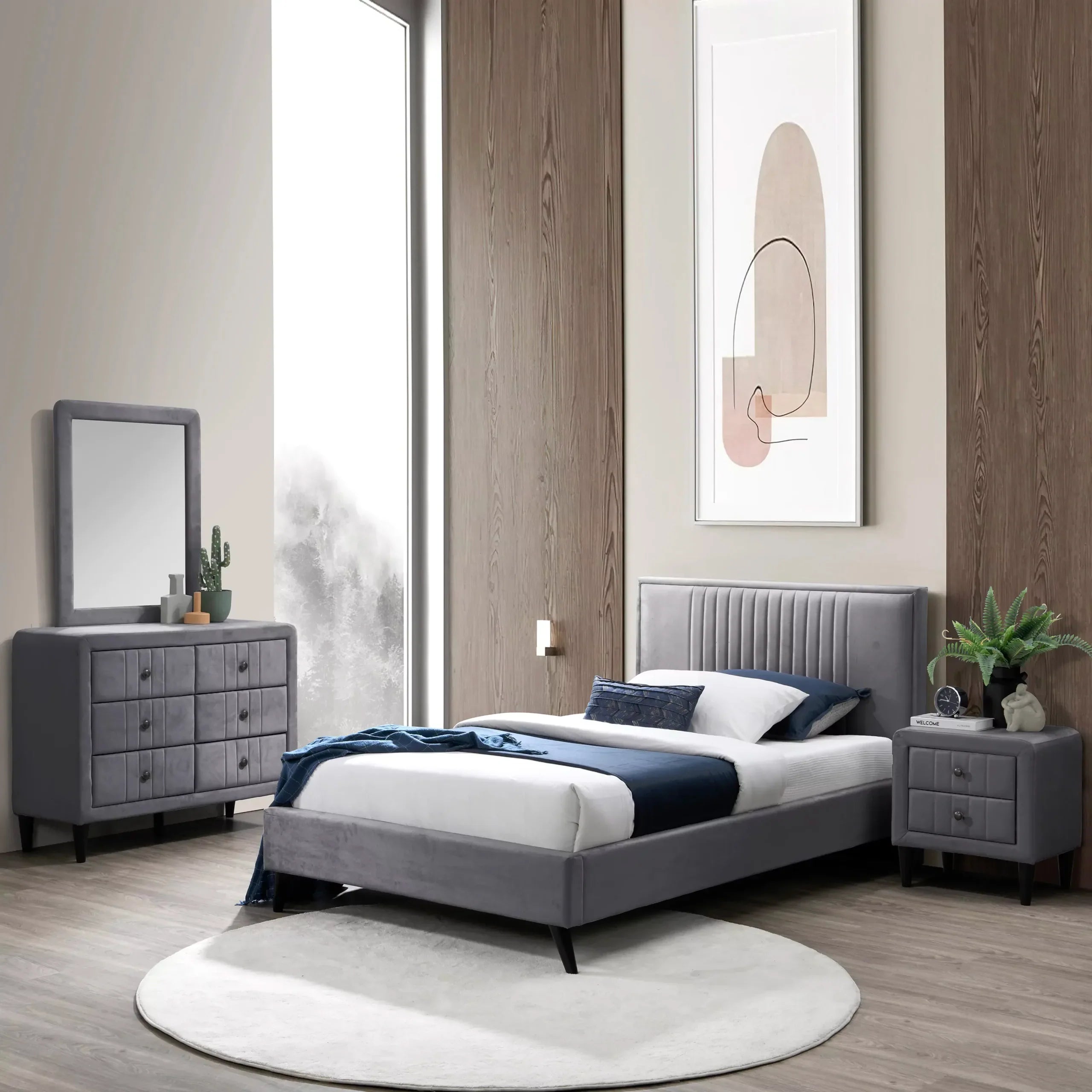 AngleWide Curved Headboard Single Bed