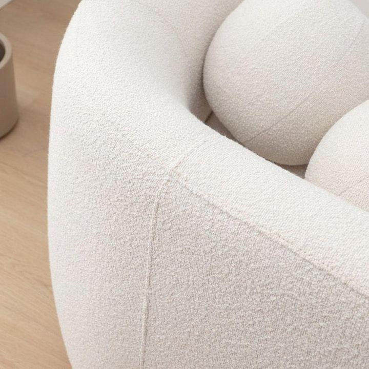 Arctic Bloom Curve Sofa