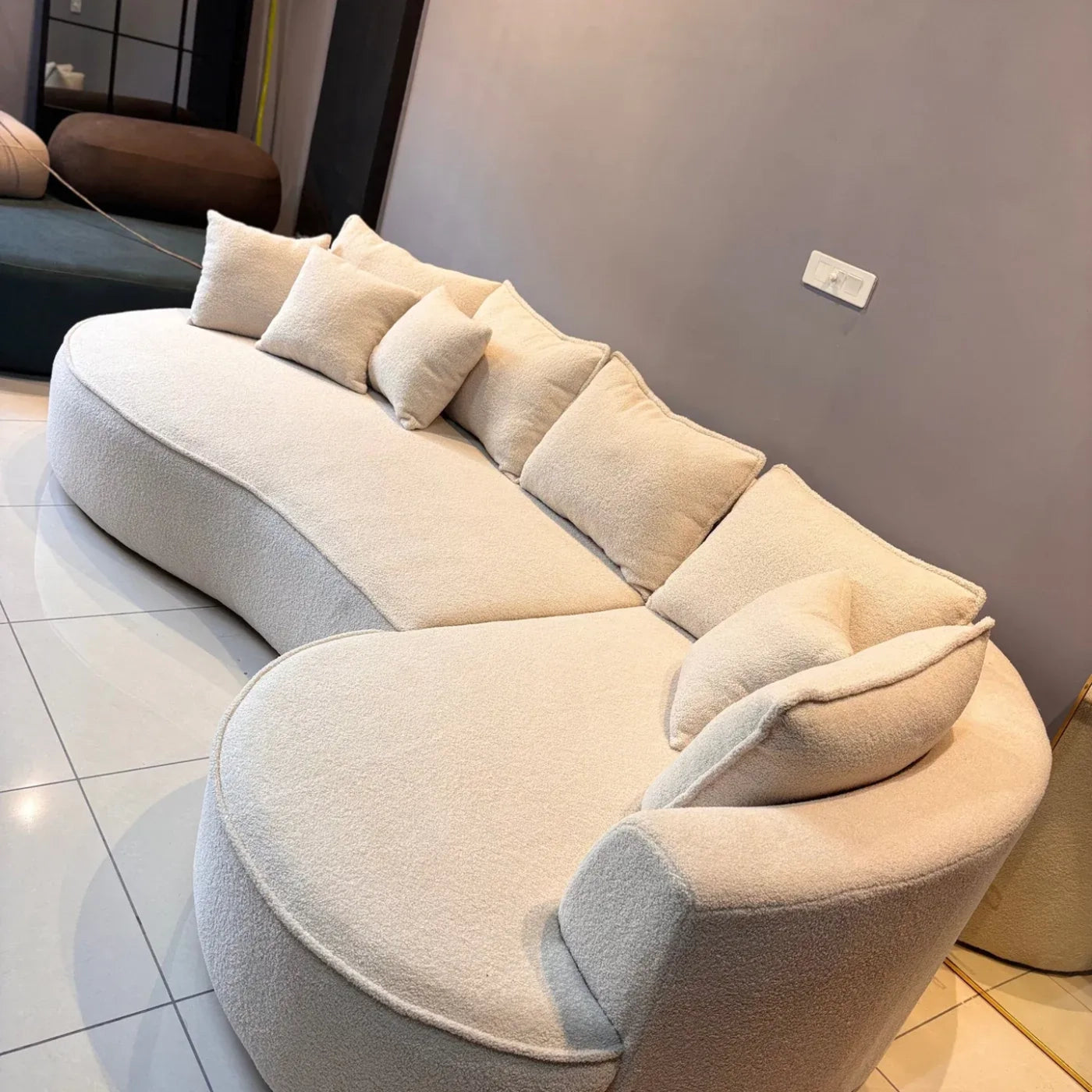 Cloud Luxe Curve Sofa