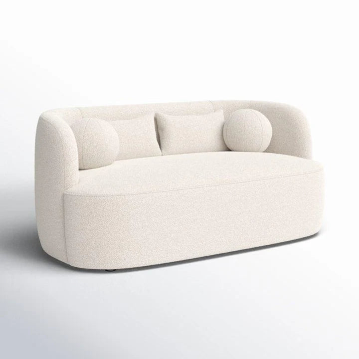 Arctic Bloom Curve Sofa